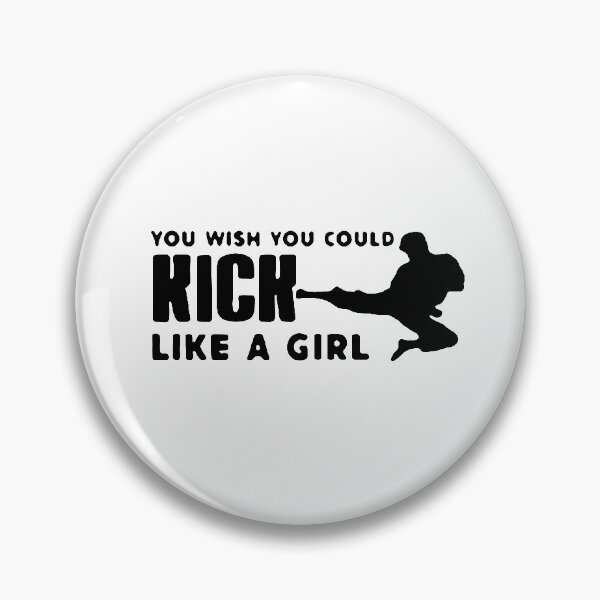 Item preview, Girl Kick You wish you could kick like a girl mma fight boxing Gift Premium Apparel Funny Holiday Xmas designed and sold by DesignByHeartUK.