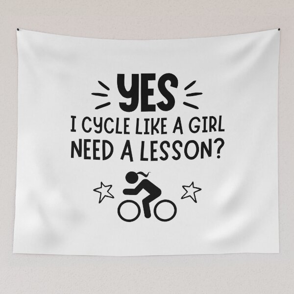 Item preview, Cycling: Yes I play like a girl, Need a lesson? designed and sold by TheGreenGoat.