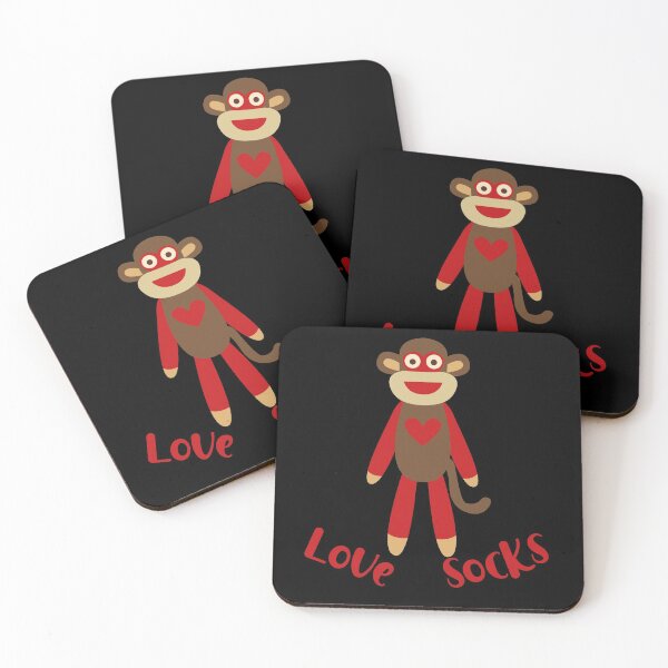 Item preview, Love Socks - Red Heart Sock Monkey designed and sold by Trinket-Trickster.