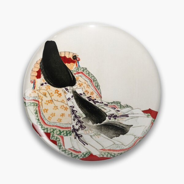 Item preview, Japanese Lady in a Kimono with Long Black Hair designed and sold by FrostMintStudio.