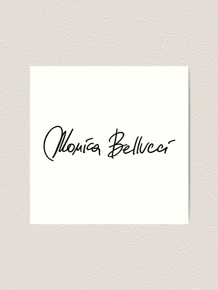 Monica Bellucci - Authentic Autography - Original Signature