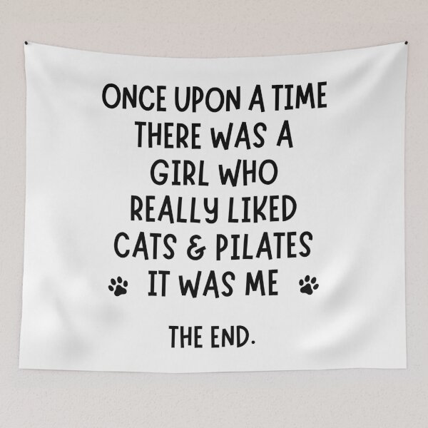 Item preview, A girl who really liked cats & pilates designed and sold by TheGreenGoat.