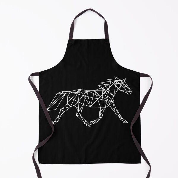 Item preview, White geometric horse designed and sold by DutchVulture.