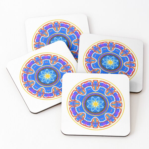 Item preview, Geometric Blue Orange Kaleidoscope designed and sold by artistoutfitter.
