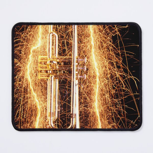 Item preview, Trumpet outlined with sparks designed and sold by Garry Gay.