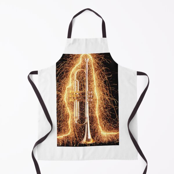 Item preview, Trumpet outlined with sparks designed and sold by Garry Gay.