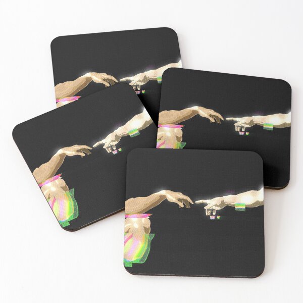 Item preview, Michelangelo’s Creation of Adam Chrome Glitch  designed and sold by KristaZed.