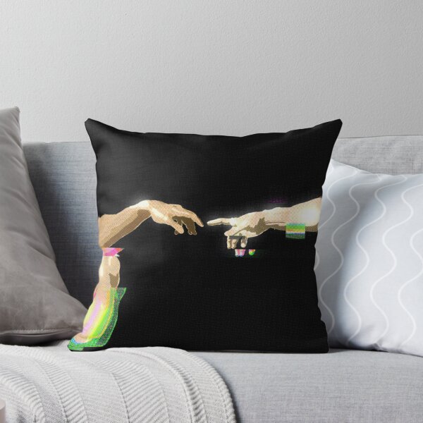 Item preview, Michelangelo’s Creation of Adam Chrome Glitch  designed and sold by KristaZed.