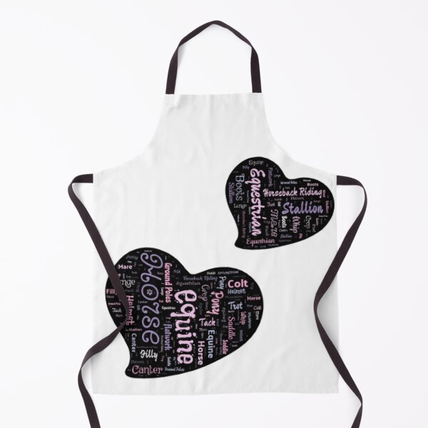 Item preview, Equestrian Heart Word Cloud Graphic designed and sold by EquusArtisan.