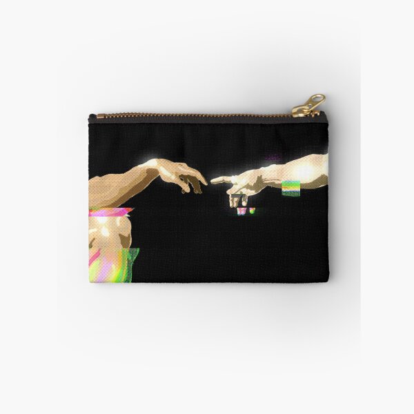 Item preview, Michelangelo’s Creation of Adam Chrome Glitch  designed and sold by KristaZed.