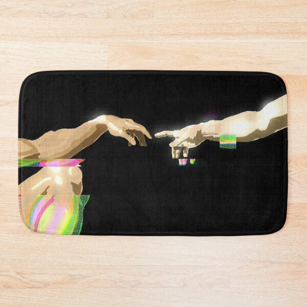 Item preview, Michelangelo’s Creation of Adam Chrome Glitch  designed and sold by KristaZed.