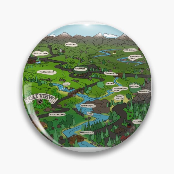 Item preview, Warriors Cat View Map designed and sold by DCgreenhaven.