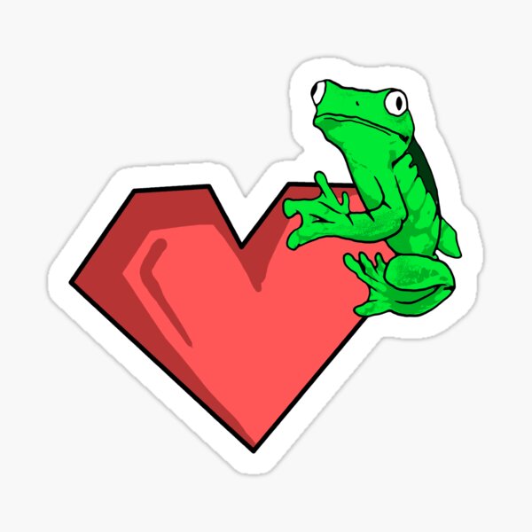 "Frog in Love, Frog Love, Frog Holding On To Your Heart, Love Frog