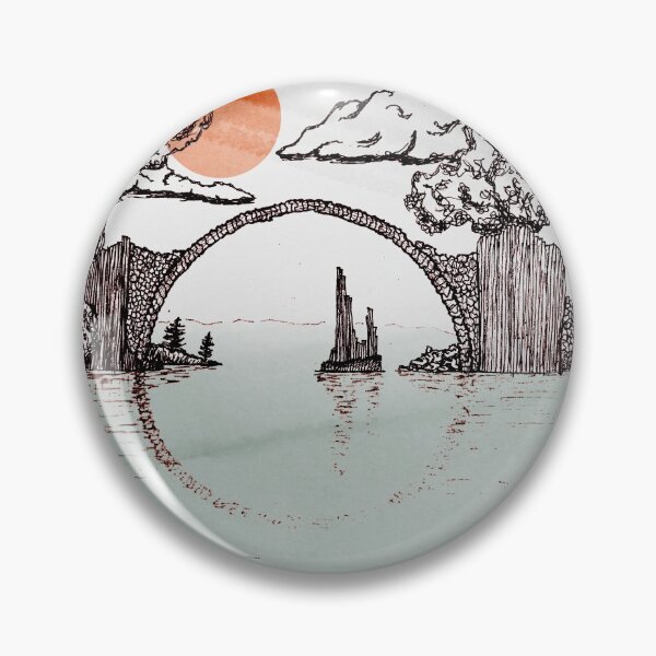 Item preview, Devil's Bridge View with Orange Sun designed and sold by nigmatillium.