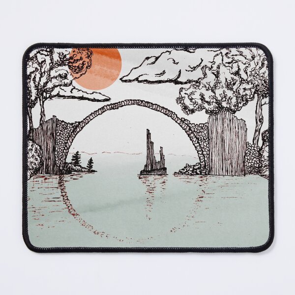 Item preview, Devil's Bridge View with Orange Sun designed and sold by nigmatillium.
