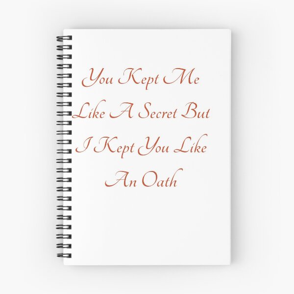 Item preview, You Kept Me Like A Secret But I Kept You Like An Oath ,all too well red designed and sold by SincerelyKate.
