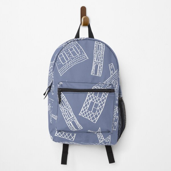 Item preview, Decorative small houses on blue. designed and sold by Olga81creative.