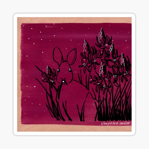 Bunny & Camas Sticker