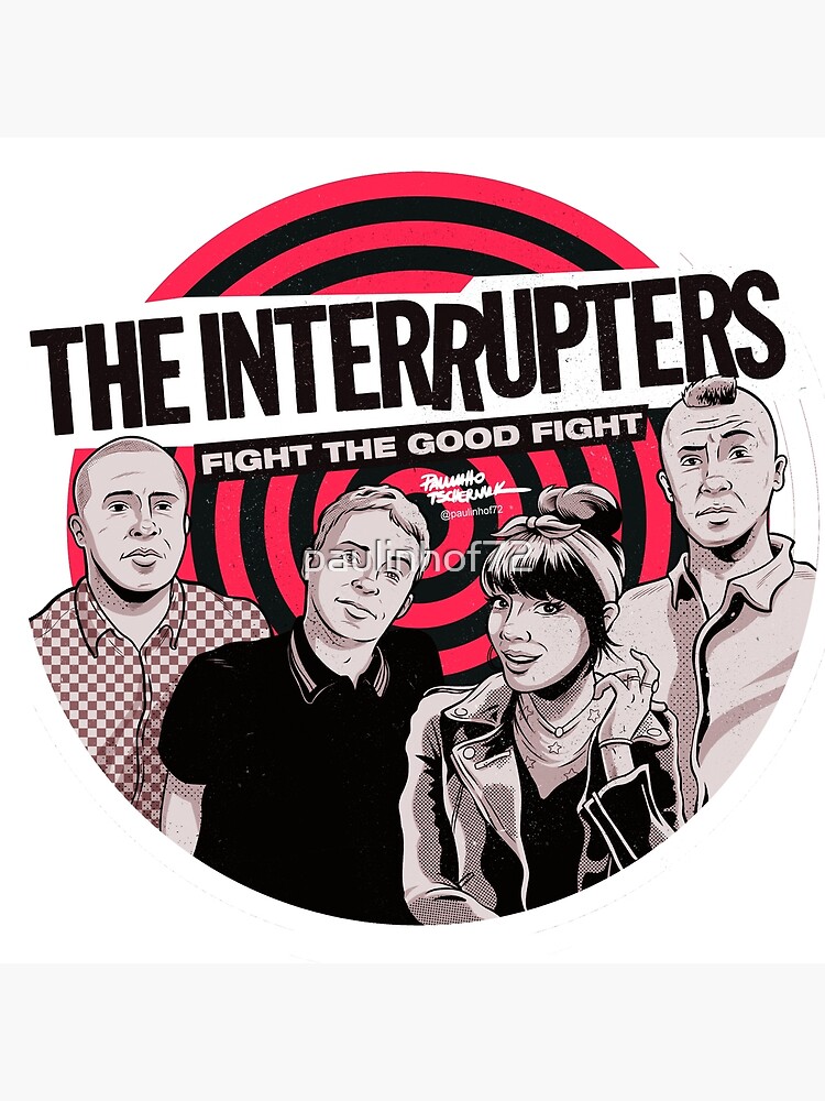 INTERRUPTERS ポスター FIGHT THE GOOD FIGHT INTERRUPTERS, The Fight The Good Fight UK 2020 Tour Poster