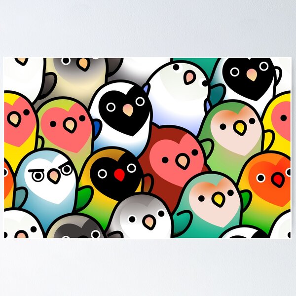 Item preview, A Lot of Lovebirds designed and sold by birdhism.