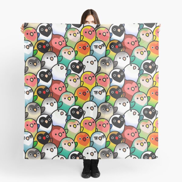 A Lot of Lovebirds Scarf