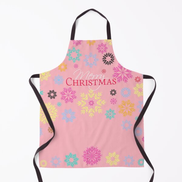 Item preview, Merry Christmas Light Pink Multicolored Snowflakes Idea  designed and sold by Ross-Sergey.