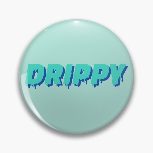 Item preview, Drippy text logo, teal designed and sold by projectpima.
