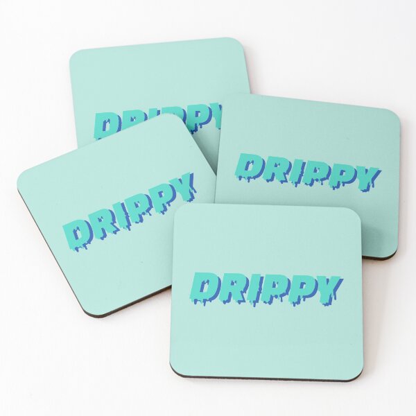 Item preview, Drippy text logo, teal designed and sold by projectpima.