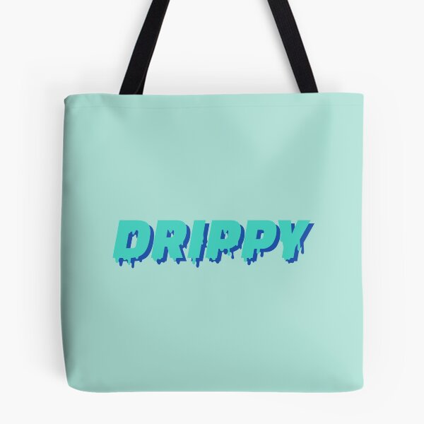 Item preview, Drippy text logo, teal designed and sold by projectpima.