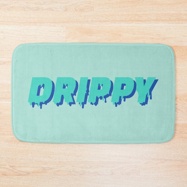 Item preview, Drippy text logo, teal designed and sold by projectpima.