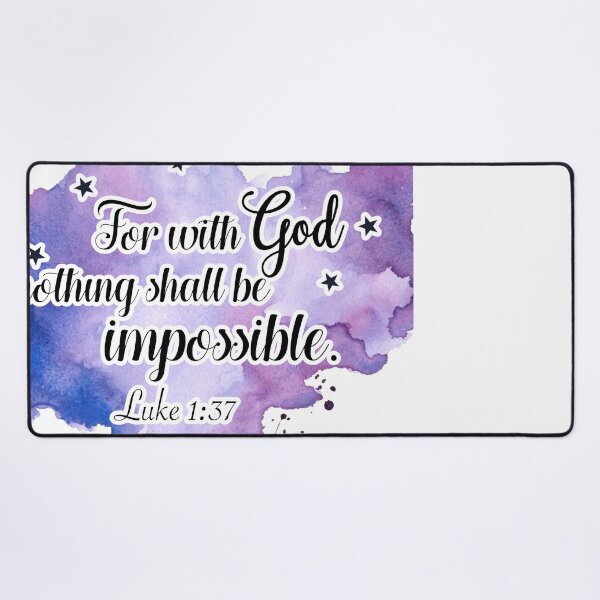 Item preview, Copy of For With God Nothing is Impossible Luke 1 designed and sold by FamilyCurios.