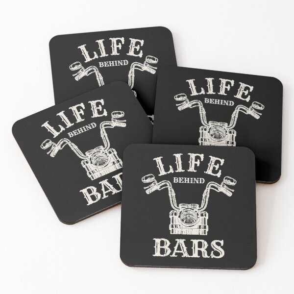Item preview, Life Behind Bars Motorcycle Rider Vintage Chopper Biker designed and sold by pixeljamz.