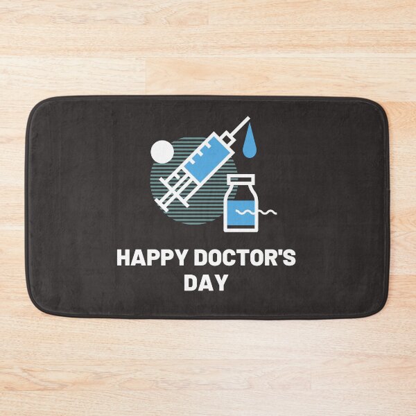 Item preview, Happy Doctor's Day Blue  syringe  Design designed and sold by universegrace.