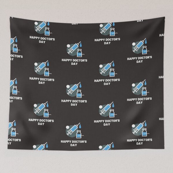 Item preview, Happy Doctor's Day Blue  syringe  Design designed and sold by universegrace.