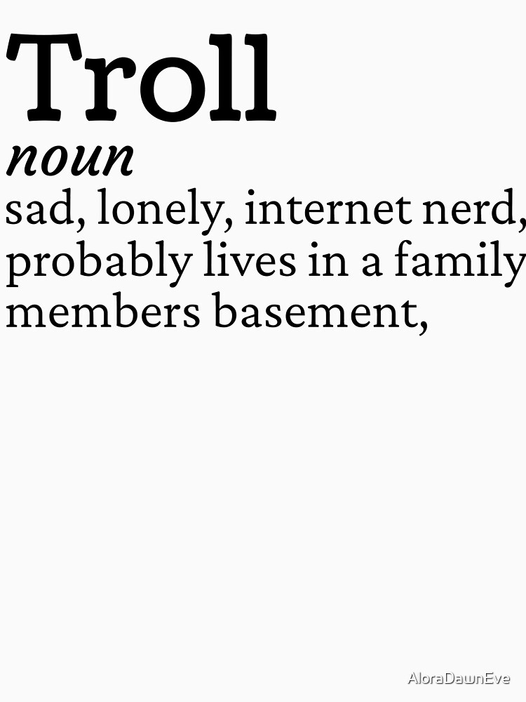 Internet Troll Definition, Funny Troll Joke | Art Board Print