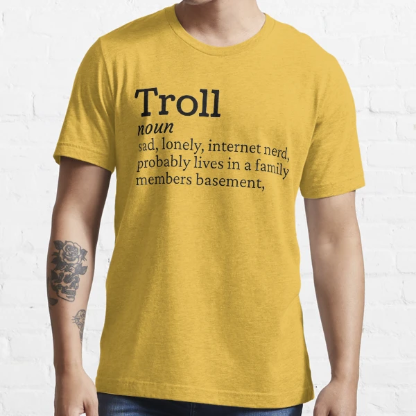 Troll Face Meme Internet Humor Joke Funny Nerd Geek Culture Mens T-shirt