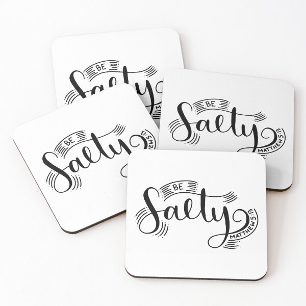 Item preview, Simple Be Salty in Script Line and Dots designed and sold by themoodydecor.