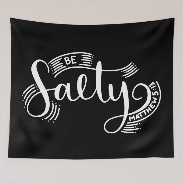 Item preview, Simple Be Salty in Script Line and Dots designed and sold by themoodydecor.