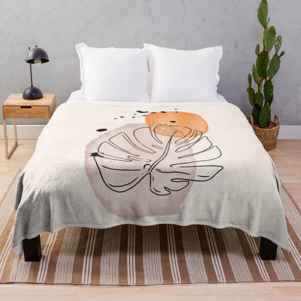 Item preview, Resumen de hoja de monstera de arte minimalista designed and sold by Milatoo.