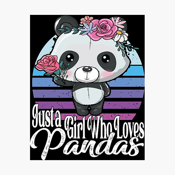 Item preview, Just a Girl Who Loves Pandas Gift for Panda Lovers designed and sold by AllboutTeesigns.