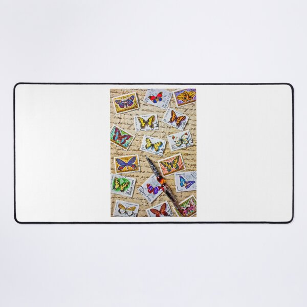 Item preview, Butterfly stamps and old document designed and sold by Garry Gay.