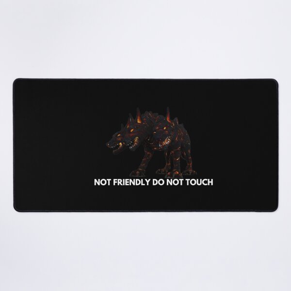 Item preview, Not Friendly Do Not Touch - ceberus greek mythologie dog - scary dog designed and sold by UnseenCreations.