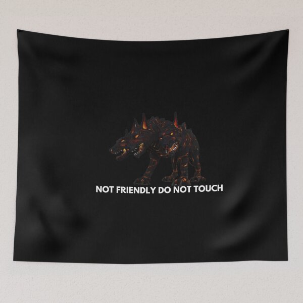 Item preview, Not Friendly Do Not Touch - ceberus greek mythologie dog - scary dog designed and sold by UnseenCreations.
