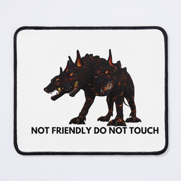 Item preview, Not Friendly Do Not Touch - ceberus greek mythologie dog - scary dog designed and sold by UnseenCreations.