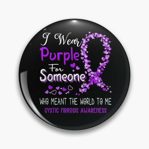 Item preview, I Wear Purple For Cystic Fibrosis Awareness designed and sold by Tadmab.