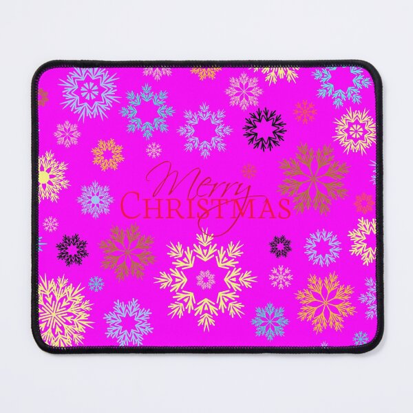 Item preview, Merry Christmas Magenta Multicolored Snowflakes Idea  designed and sold by Ross-Sergey.