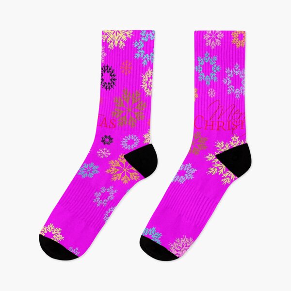 Item preview, Merry Christmas Magenta Multicolored Snowflakes Idea  designed and sold by Ross-Sergey.