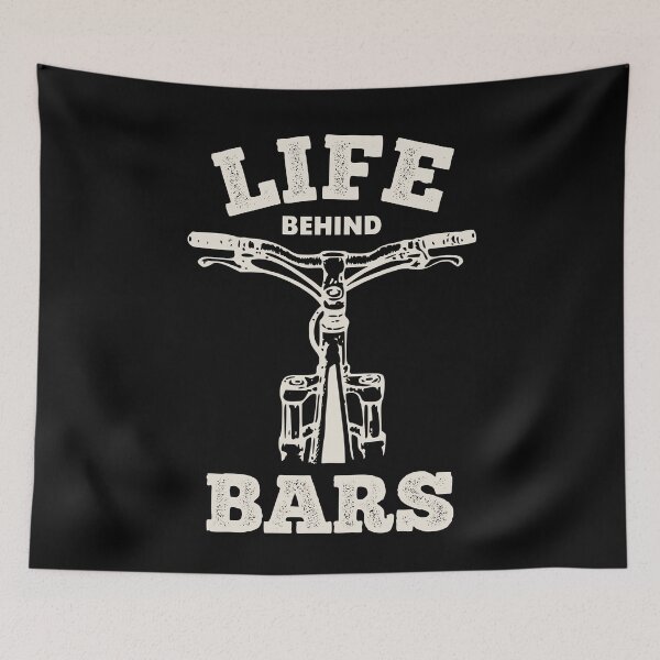 Item preview, Life Behind Bars Mountain Biking MTB Bike Rider designed and sold by pixeljamz.