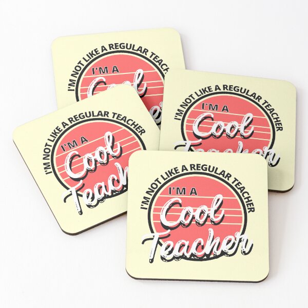 Item preview, I'm Not Like a Regular Teacher I'm a Cool Teacher Retro - by Boo-da-chay designed and sold by Boo-da-chay.