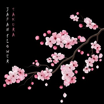 Vintage Sakura Japanese Cherry Blossom Flower